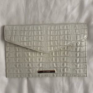 Brahmin white snakeskin clutch!